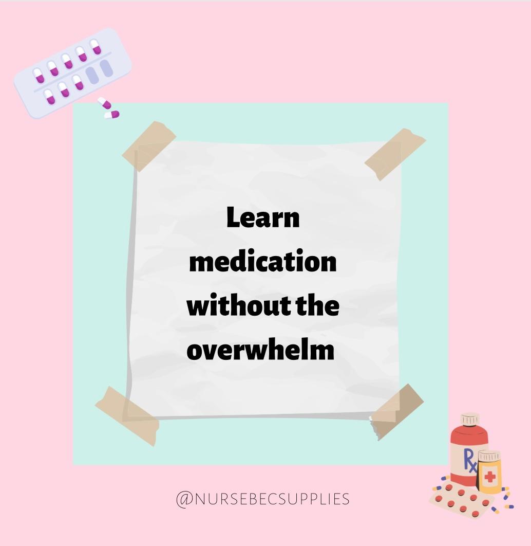 Tips on learning medication