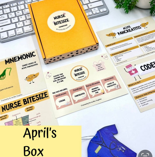 Nurse Bitesize - APRIL (one off box)