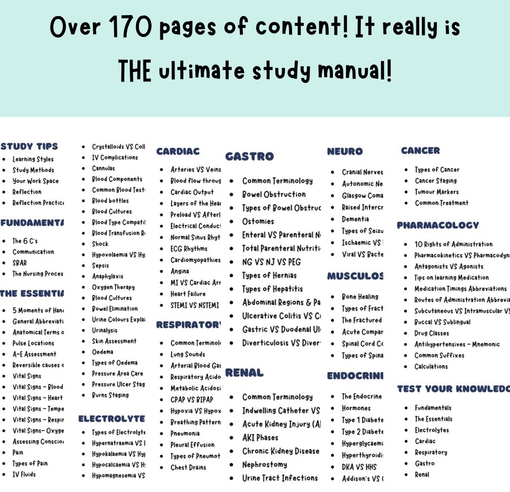 PRE ORDER- The World of Nursing: The Ultimate Study Manual
