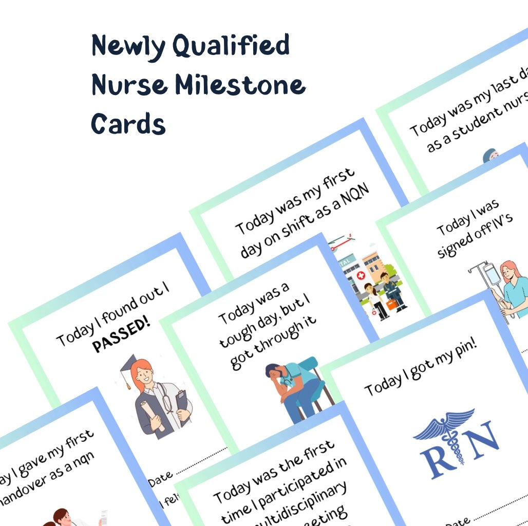 Newly Qualified Nurse Milestone Cards (A6) PRE ORDER