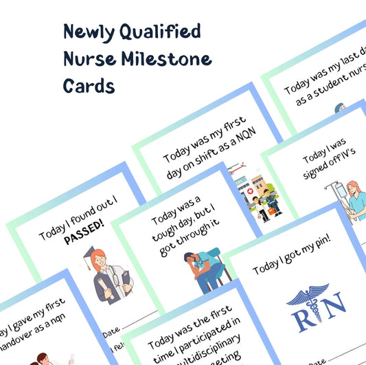 Newly Qualified Nurse Milestone Cards (A6)