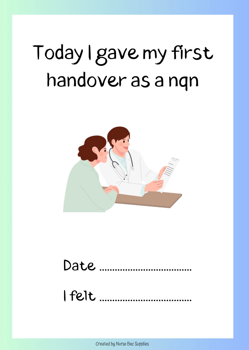 Newly Qualified Nurse Milestone Cards (A6) PRE ORDER