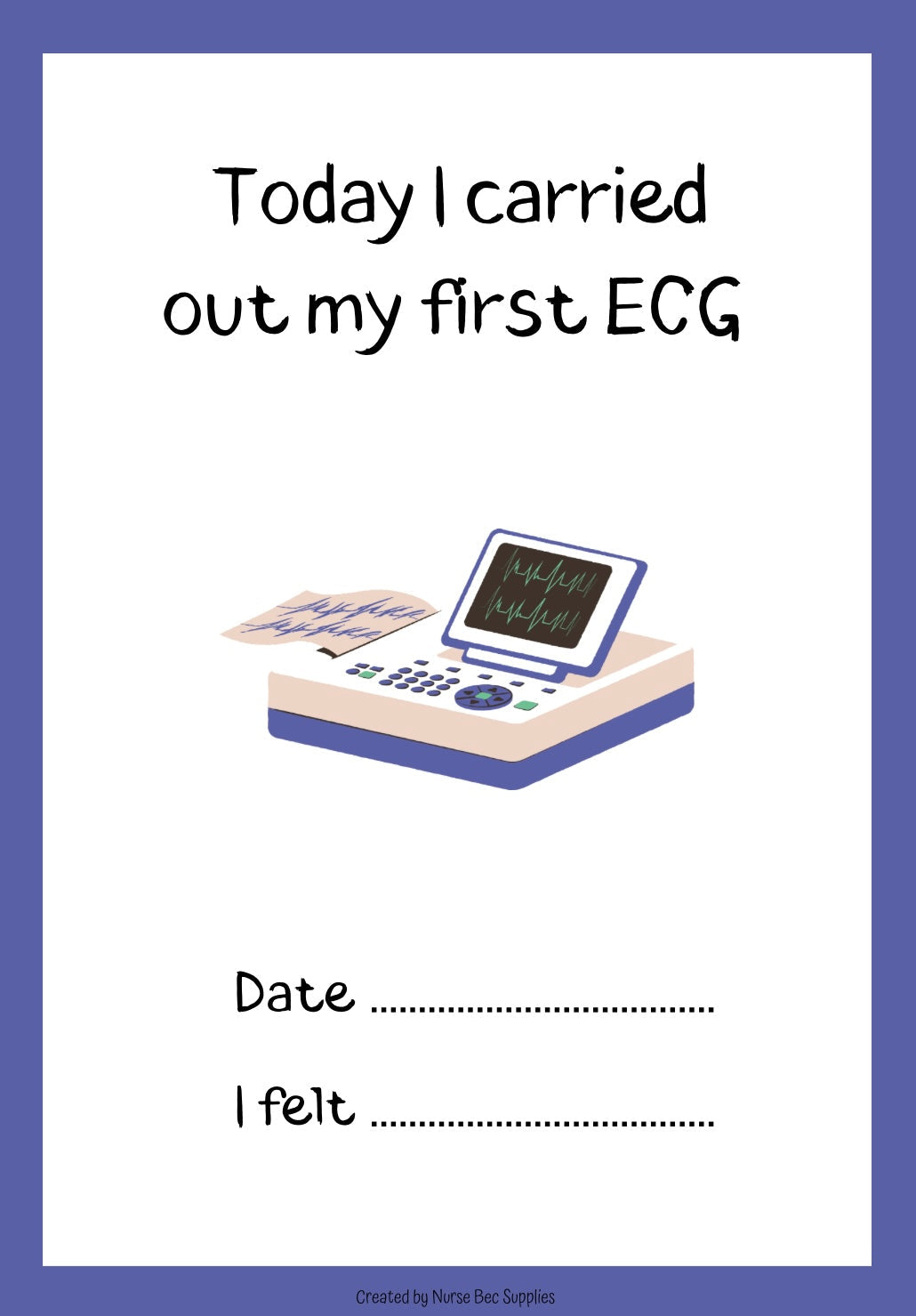 Student Nurse Milestone cards (DIGITAL DOWNLOAD)