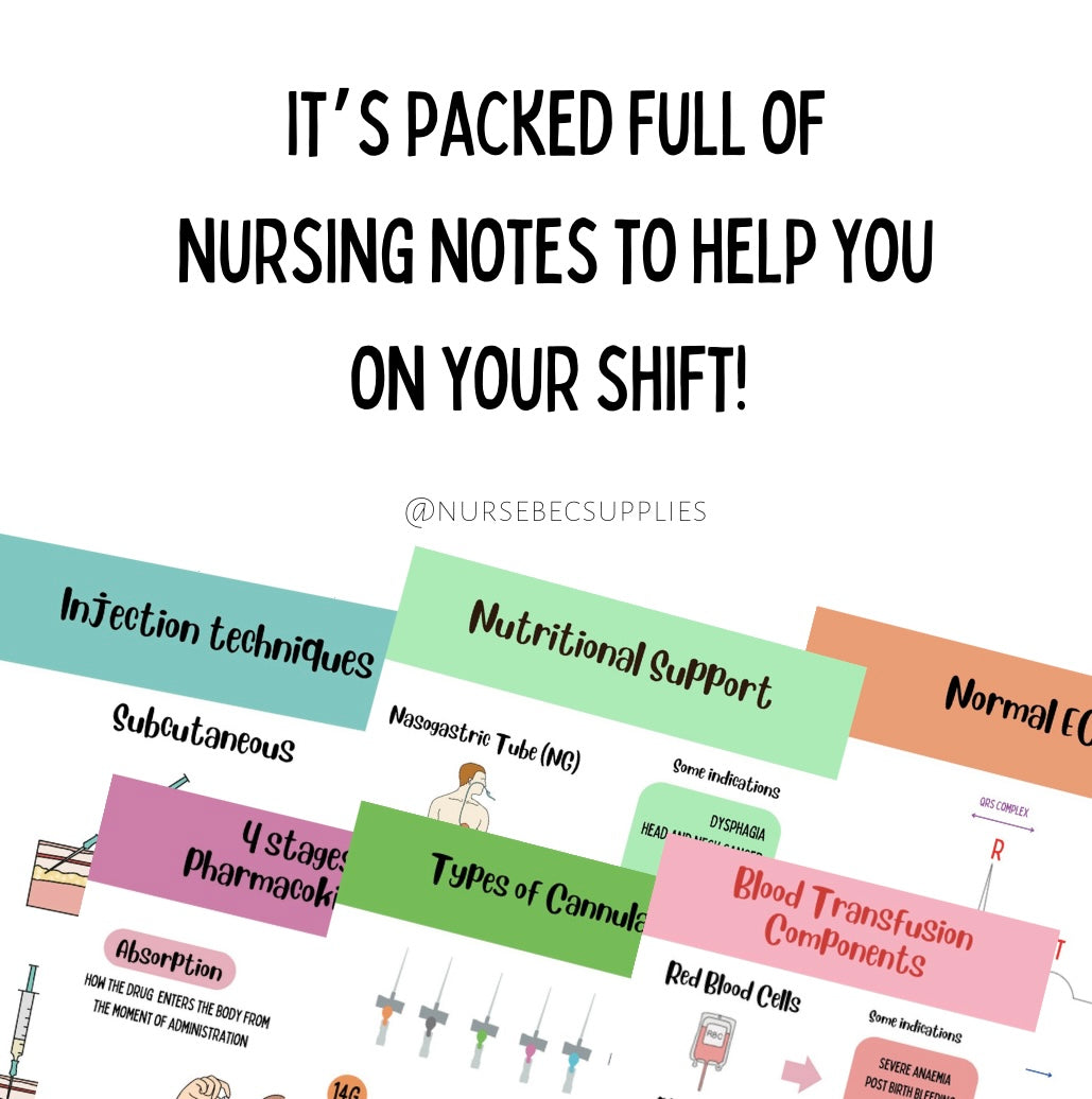 The little book of Nursing Notes (DIGITAL DOWNLOAD)