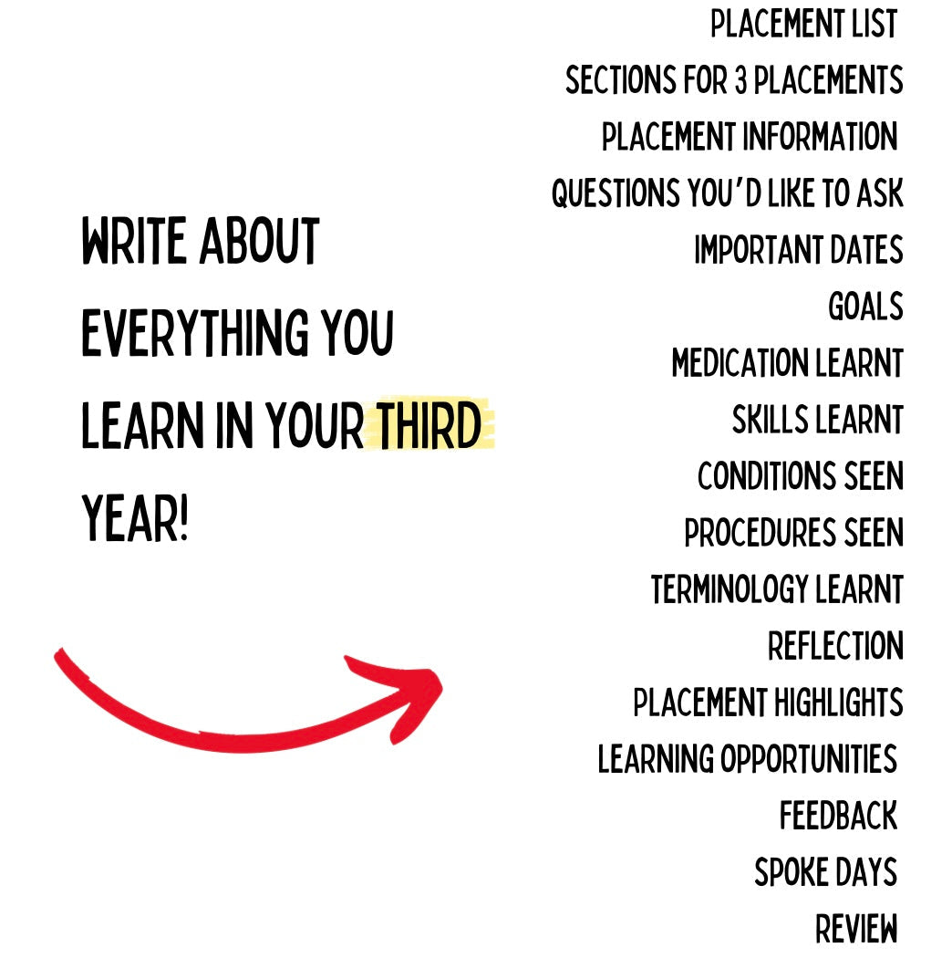 PRE ORDER: Placement Diary - YEAR THREE