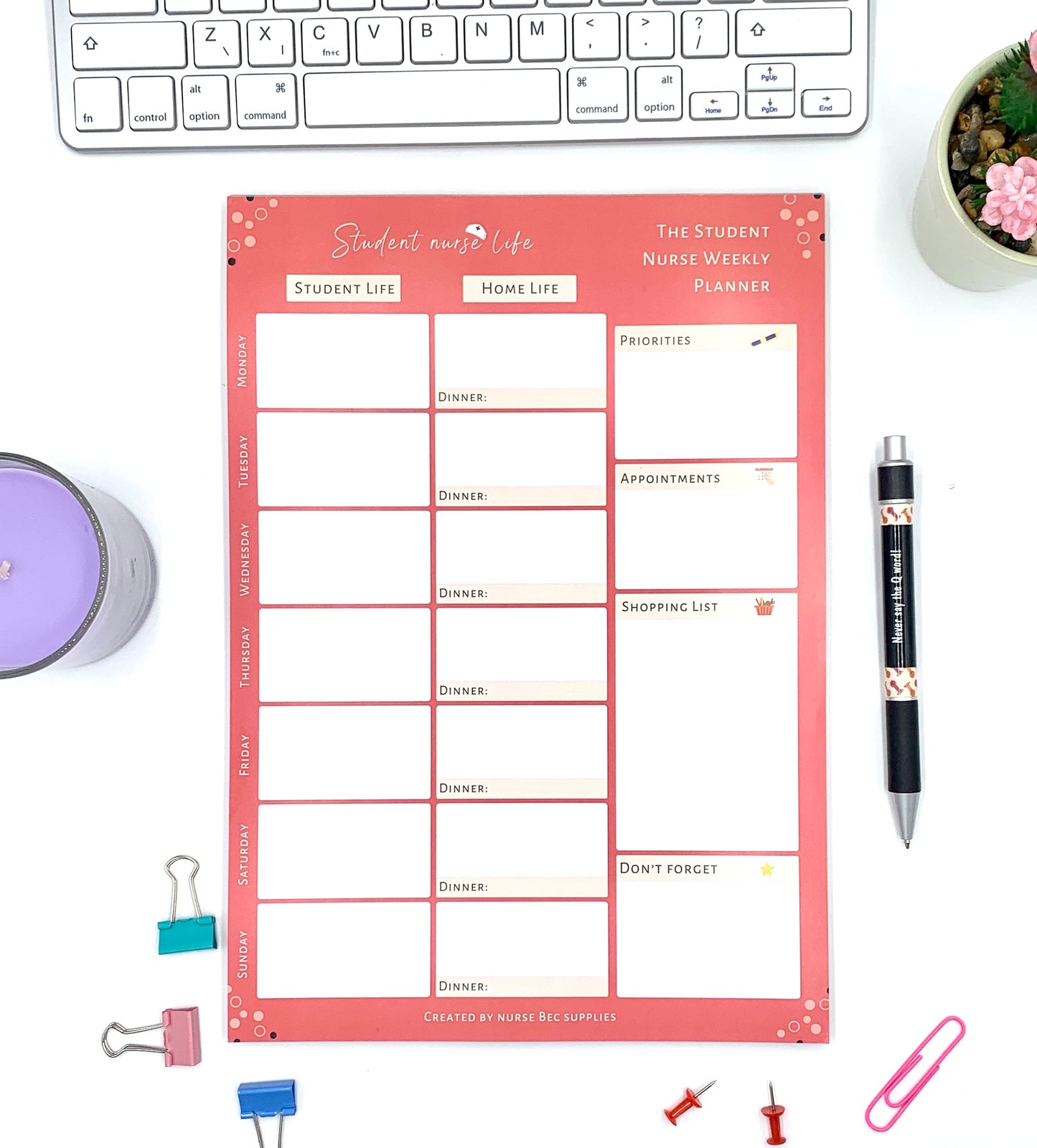 Student Nurse Life Planner (tear off pad)