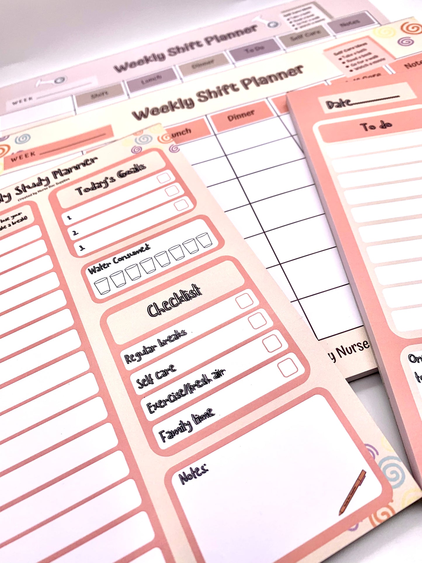 Daily Study Planner Pad