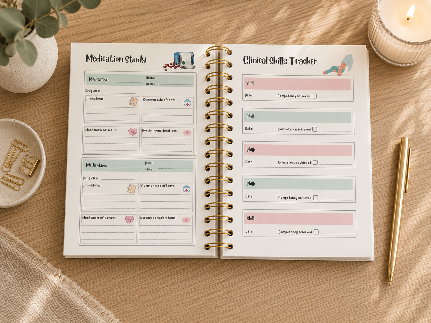 PRE ORDER: Academic Planner for student nurses (Sept 2026-Aug 2027)