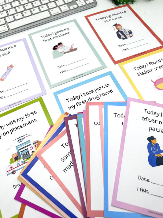 Student Nurse Milestone Cards (A6)