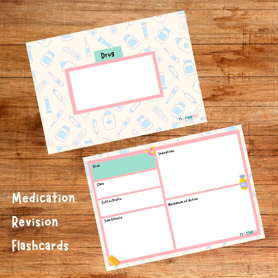 PRE ORDER: Medication Revision Flashcards