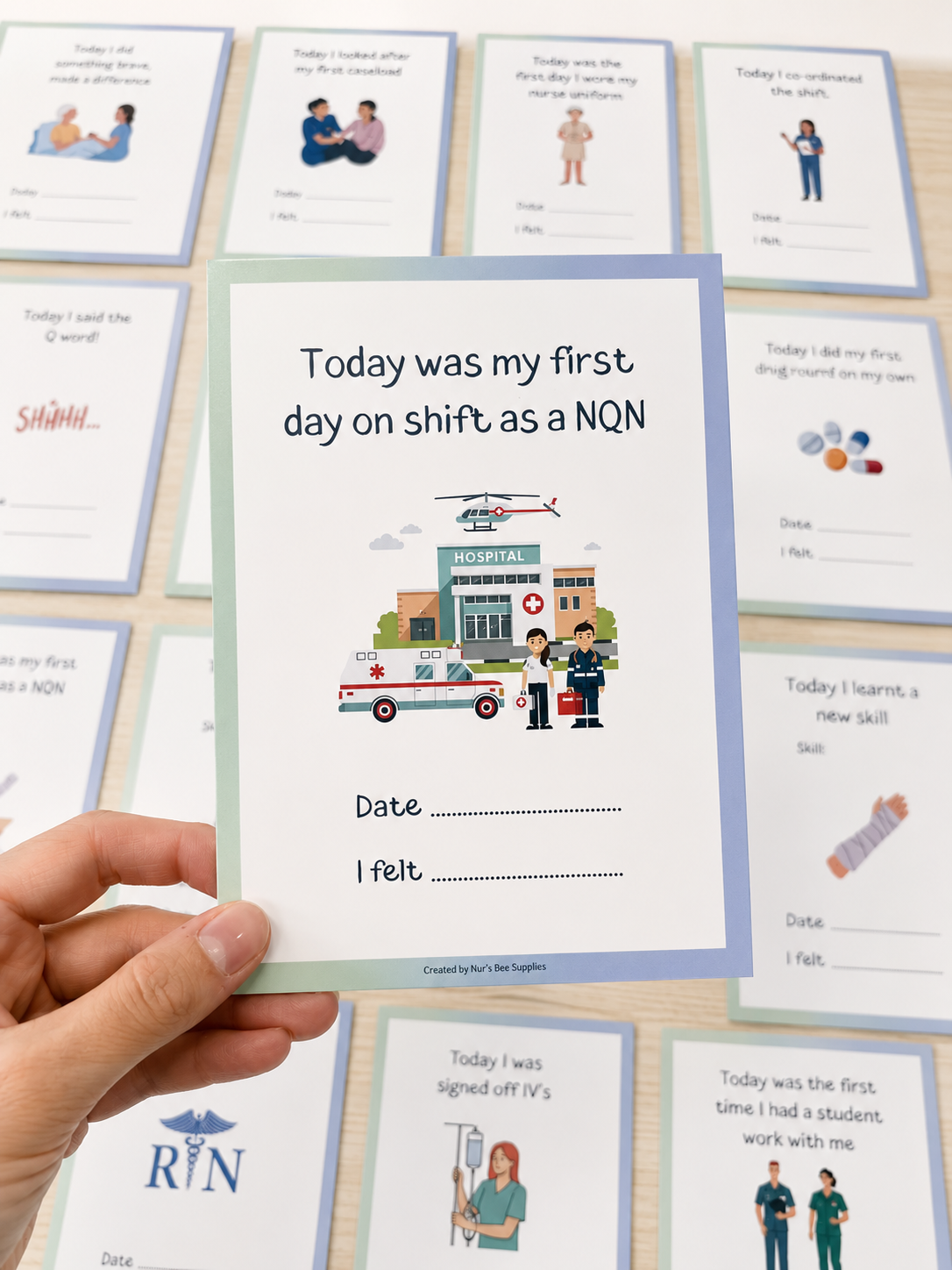 Newly Qualified Nurse Milestone Cards (A6)