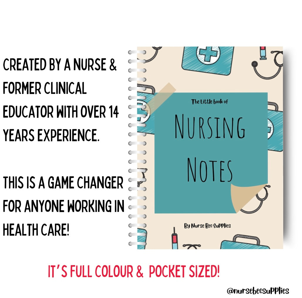 The little book of Nursing Notes (Updated 2024) PRE ORDER