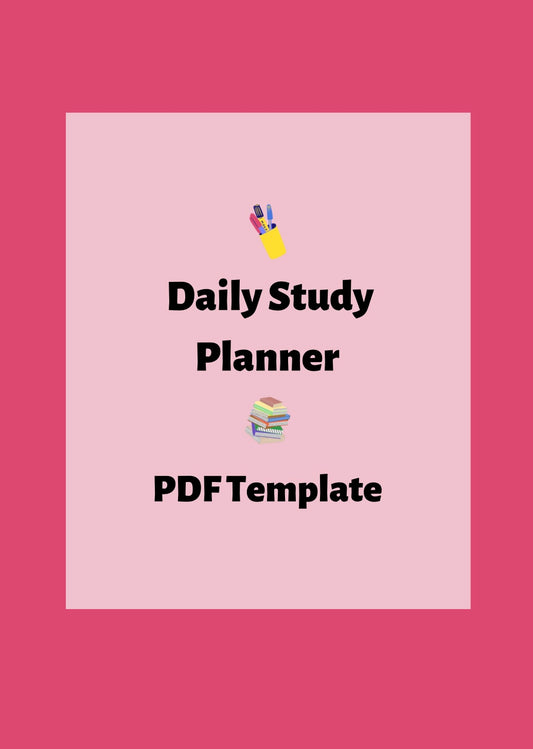 Daily Study Plan (DIGITAL)