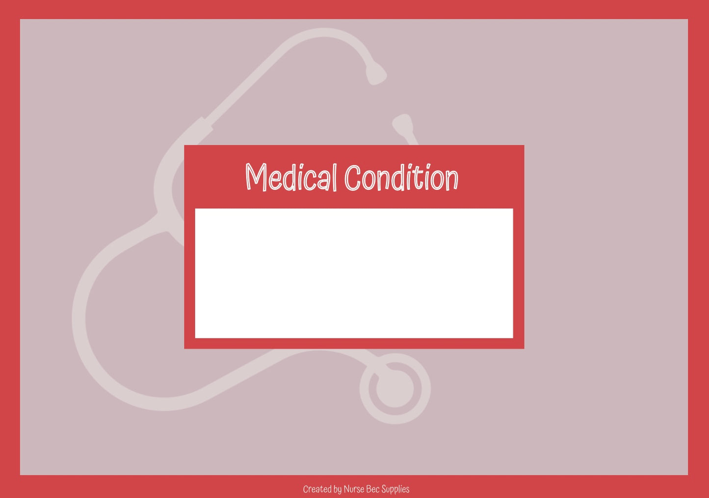 Medical Conditions Flashcards
